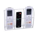 3 Slot Clear Acrylic Wall Mounted Desk TV Air Conditioner Remote Control  Holder. 