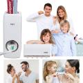 Toothpaste Dispenser and tooth brush holder , Toothpaste Dispenser automatic For Homes And Bathrooms white. 