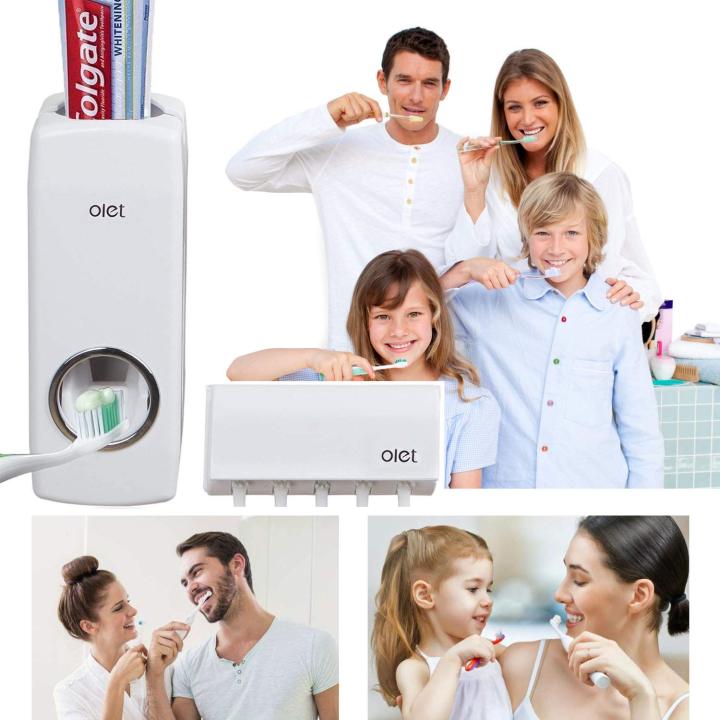 Toothpaste%20Dispenser%20and%20tooth%20brush%20holder%20,%20Toothpaste%20Dispenser%20automatic%20For%20Homes%20And%20Bathrooms%20white%20-%20Image%204
