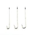 50pcs/lot long shank fishing hooks eel thick wire worm fishing hooks High Carbon Steel. 
