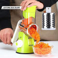 Vegetable Slicer and Cutting Manual Machine |Multifunctional Kitchen Machine |3 in 1 Vegetable Cutter Machine for Potato Onion Carrot Manual Cutting Machine| Drum Grater Manual Vegetable Cutter Slicer Kitchen.. 