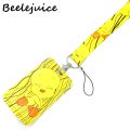 Cartoon Duck Yellow Lanyard Card Holder Student Hanging Neck Phone Lanyard Badge Subway Access Card Holder Accessories Gifts. 