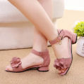 Summer kids leather shoes girls wedding dress shoes children Princess flower sandals for girls casual dance shoes flat sandals. 