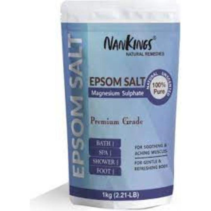 Nankings Epsom Bath Salt For Muscle Relief, Relieves Aches, Bath, Foot & Refreshing Body (1kg)
