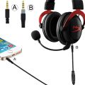 Braided Replacement Cable Extension Cord With Volume Control Mic Mute For Kingston HyperX Cloud Alpha Mix Gaming Headsets. 