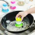 Household Items Kitchen Soft Bristle Dish Washer Scrub Pot Cleaning Brush. 