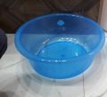 One SMALL Transparent Plastic Bath Tub 8 Liters Random Colors. 