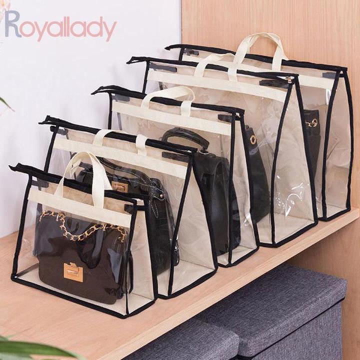 Hanging Breathable Handbag Dust Cover Storage Bag Moisture Proof Protector S/M/L/XL