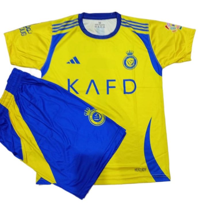 New soccer kit ronaldo Al nasser club kit for kids