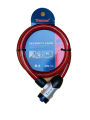 Heavy Duty wirelock for bike steel wire inside the lock with computer key for safety. 