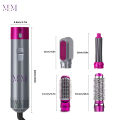 Professional 5 in 1 Hair Dryer & Hot Air Brush Styler, High-Speed Detachable Hot Air Brush for Volumizing, Curling, and Straightening with Anti-Frizz Negative Ion Technology, Fast Drying, Professional Results with Salon-Worthy Volume and Style by MOMO & M. 