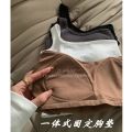 Fashion Hot Girl Hollow Design Beauty Back Sling Vest Bottoming Underwear Padded Wrapped Chest Tube Top Outerwear Top Women. 