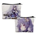 Genshin impact Coin Purse Canvas wallet hutao ayaka ganyu xiao print wallet. 