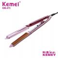 kemei km-473 - Professional Hair Crimper wide plate instant heating - pink. 