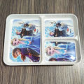 Melamine 3-Section Divided Plate Made Of Durable Material And Perfect For Kids. 
