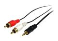 2 in 1 Audio Cable 2 RCA Audio Speaker AUX Cable Cord 3.5mm Stereo Male to Male best wire fo amplifer and speakers. 