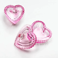 Glass Dappen Dish Transparent Nail Lid Heart Shape Acrylic Powder Pink Cup Bowl Liquid Holder for Nail Salons Manicurists DIY Nail Enthusiasts Beauty Professionals Nail Art Design. 