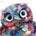 Modern Owls Figurine Home Collectibles Craft DIY Hand Carved Owl Statues for Bedroom Living Room Tabletop Decor. 