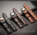24mm Universal Genuine Leather Watch Band Strap For All 24mm band Compatible Watches Timex Watches. 