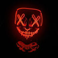 Douyin same v for vendetta LED scary full face mask Halloween glowing grimace horror graffiti party. 