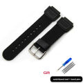 【Buried Buzie】18mm Nylon Watch Strap for Casio W800H Black Green Bracelet SGW400 F91W F84 F105/108/A158/168 AE1200/1300. 