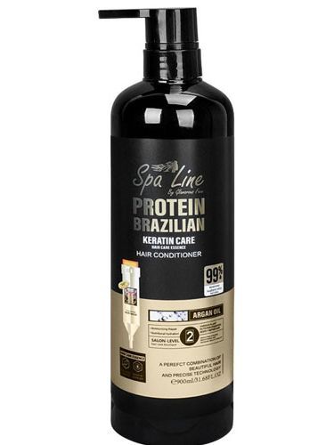 Spa Line Protein Brazilian Keratin Care Hair Conditioner Straighte-ning Smoothing Hair 900ml in pakistan