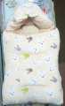 New Born baby velvet stuff baby bister - Baby nest - Hooded baby sleeping bag. 