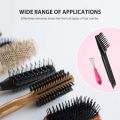 4Pcs Hair Brush Cleaning Tool Comb Cleaning Hairbrush Hair Brush Cleaner Rake for Removing Dirt Home and Salon Use. 