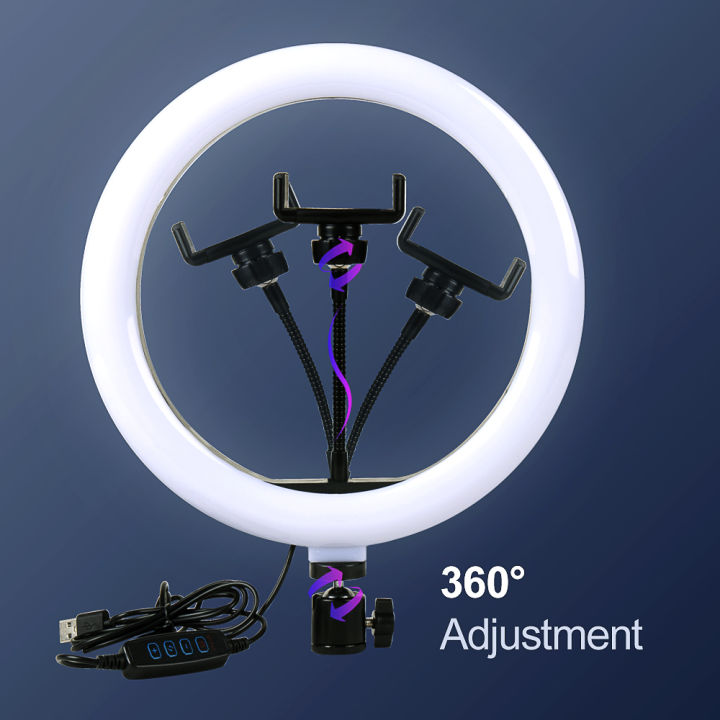 LED%20Ring%20Light%2026CM/10''%20LED%20Ring%20Light%20CXB-260%20%20with%20Phone%20Holder%20-%20Image%203