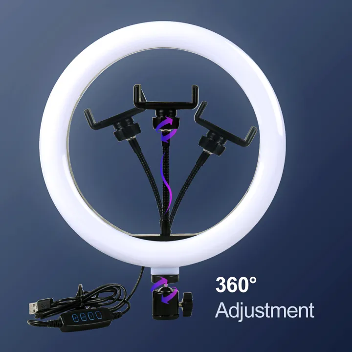 LED%20Ring%20Light%2026CM/10''%20LED%20Ring%20Light%20CXB-260%20%20with%20Phone%20Holder%20-%20Image%203