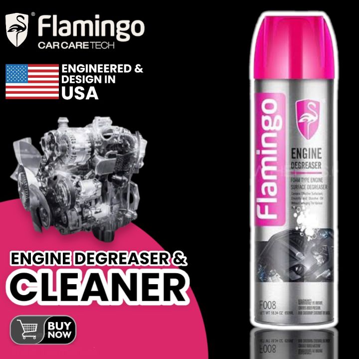 Engine Cleaner - Flamingo Engine Degreaser Foamy Cleaner 650ml | Engineered in USA