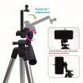 3.5 Feet Tripod Stand for Mobile Phones & Cameras | Adjustable, Portable & Lightweight Aluminum Tripod with Phone Holder & Carrying Bag – Ideal for Photography, Vlogging & Live Streaming. 