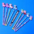 Unicorn (set of 4) - Fancy Lead Bullet Push (sika) Pencil For Kids (Girls and Boys). 
