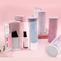 【FUN LIVE】 Multi-Function Pencil Case Large Capacity Pencil Cases Quicksand Translucent Cylindrical Pen Box With Calculator Kids Stationery. 