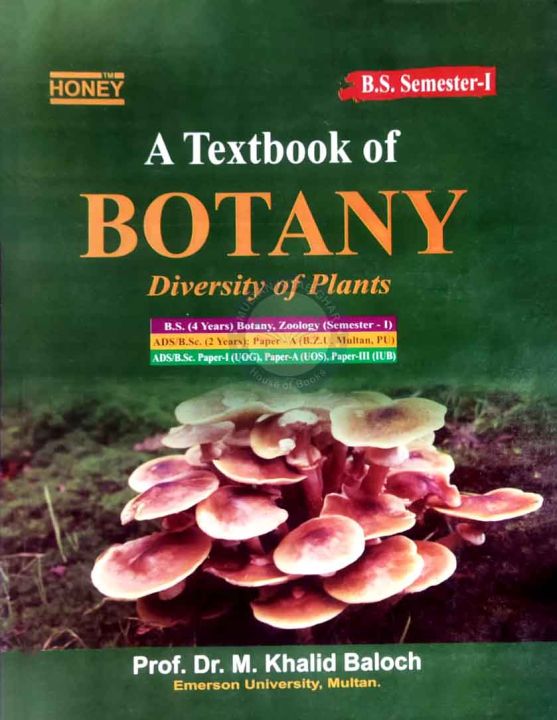 Honey A Textbook of Botany Diversity of Plants B.S. Semester-1 | Daraz.pk
