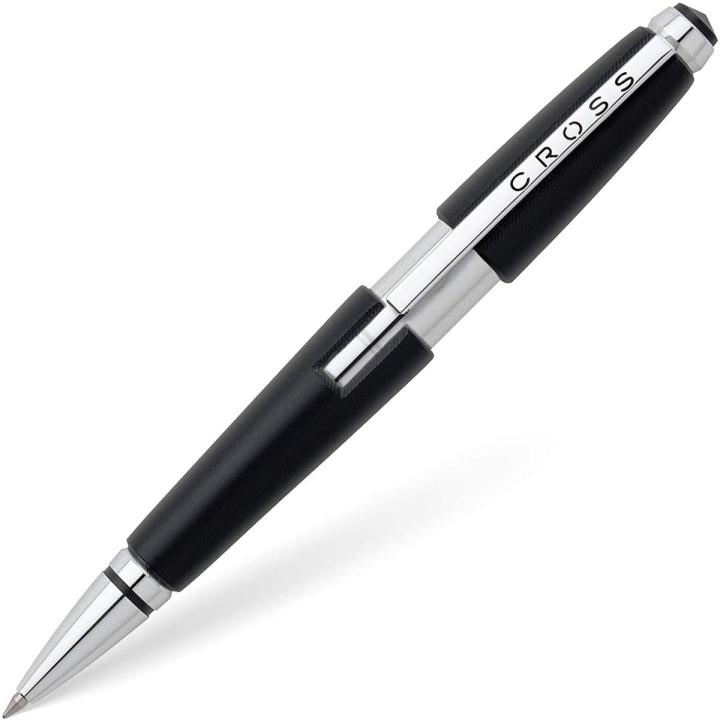 Cross Edge Jet Black Selectip Rolling Ball Pen AT0555-2