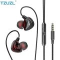 TZUZL Newest D200 In Ear Earphone Dynamic DJ Monitor IEM Earbud HIFI Sport Noise Cancelling Headsets. 