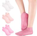 Silicone Gel Heel Pad Socks For Pain Relief And Anti Crack Heels. 