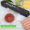 Techmanistan Vacuum Sealer, Food Sealer for Food Preservation, Automatic Bags Mouth Sealing Machine. 