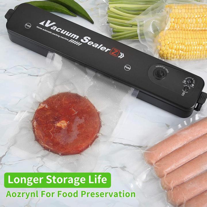 Techmanistan Vacuum Sealer, Food Sealer for Food Preservation, Automatic Bags Mouth Sealing Machine