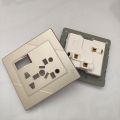 Universal Multi Plug 5in1 China Fitting Sheet China Switch Board- ECM Metal Series. 
