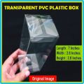 PVC Plastic Box - Large | 7 X 2.8 X 2.8 INCH | Transparent Hard Plastic | Product Order / Gift Packing Material. 