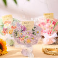 Bouquet Greeting Card DIY Teachers Day Blessing Card. 