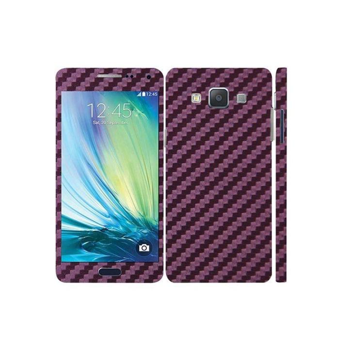 Samsung Galaxy A7 2015 Purple Carbon Fiber Texture Mobile Skin