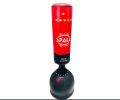 Free-standing punching bag. 
