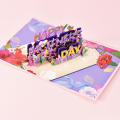 Warm Mother's Day Card Handmade 3D Up Greeting Card, Bouquet Flowers -. 