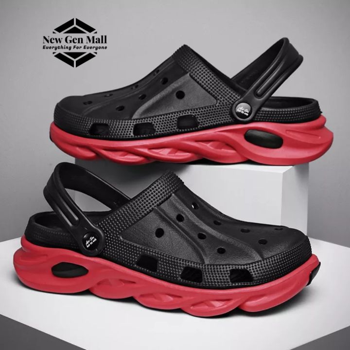 New%20Trendy%20Men's%20Quick-Dry%20Anti-Slip%20EVA%20Foam%20Sandals%20-%20Comfortable%20Casual%20Beach%20Clogs%20-%20Sporty%20Graphic%20Design%20-%20Image%203