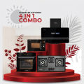 Glam Gas 4 in 1 Combo Pack — Built-In Hob + Range Hood + Oven + Microwave | Kitchen Appliances Bundle Price in Pakistan. 