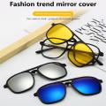 6 In 1 Female Night Vision Sport Male Goggles Clip Sunglasses Mirror Polarized Sun Glasses Magnetic Suction. 