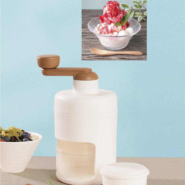 Ice Crusher,shaved ice machine,Portable Manual Ice Crusher Multi-function Hand Shaved Ice Machine Ice Chopper for Home Kitchen